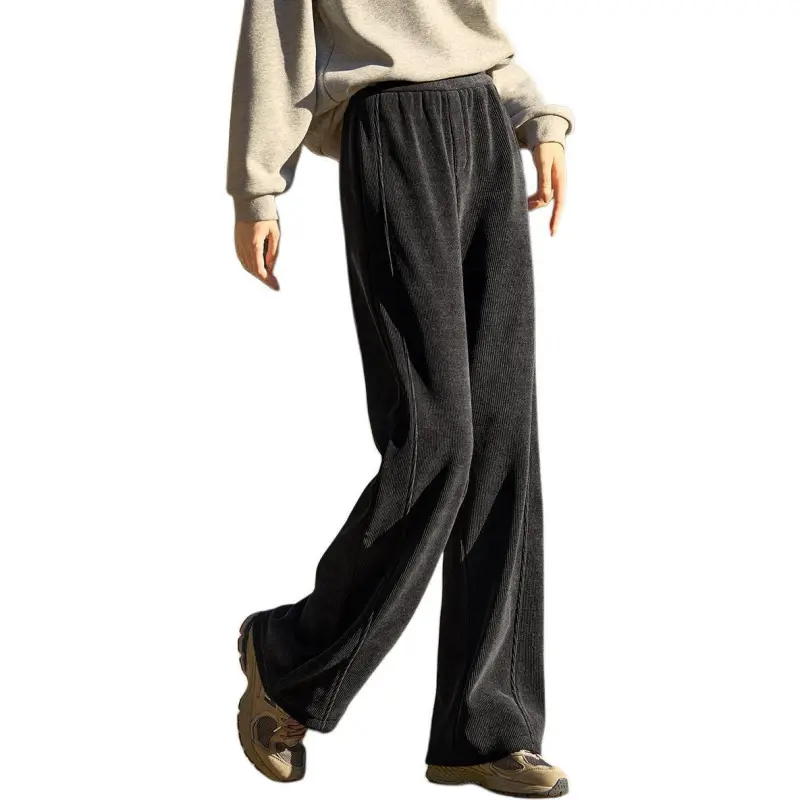 Mo Han Yi Mei Casual Pants Women's Dark Gray-5