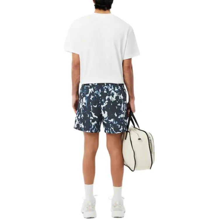 LACOSTE Abstract print Swim Shorts-4