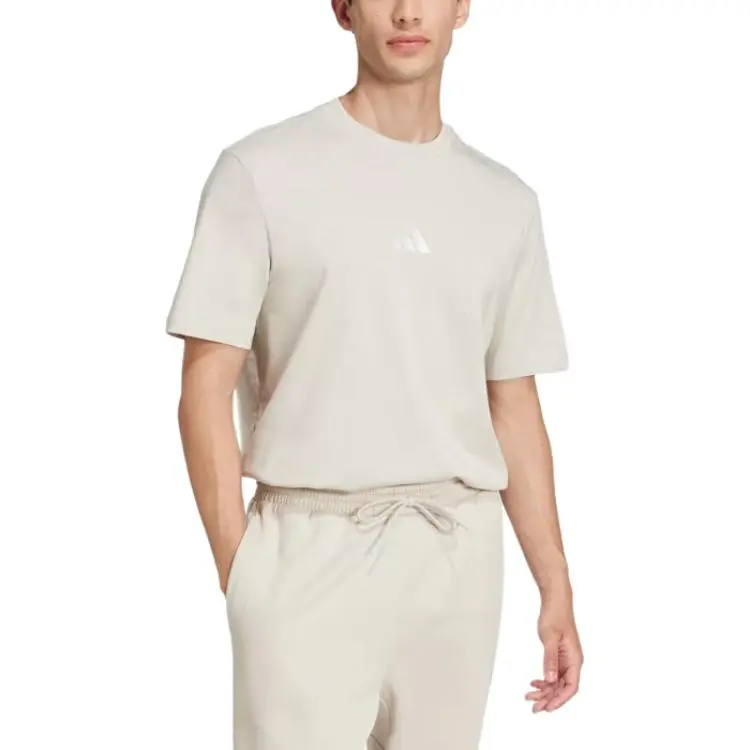 Adidas Essentials Small Logo Single Jersey T Shirt-2