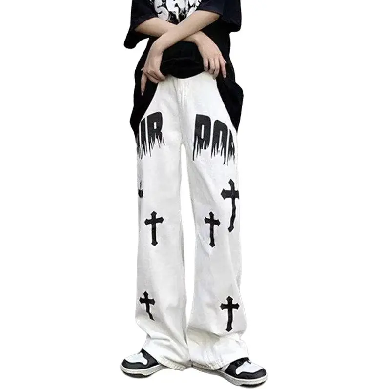 ZYKY Jeans Unisex White-2