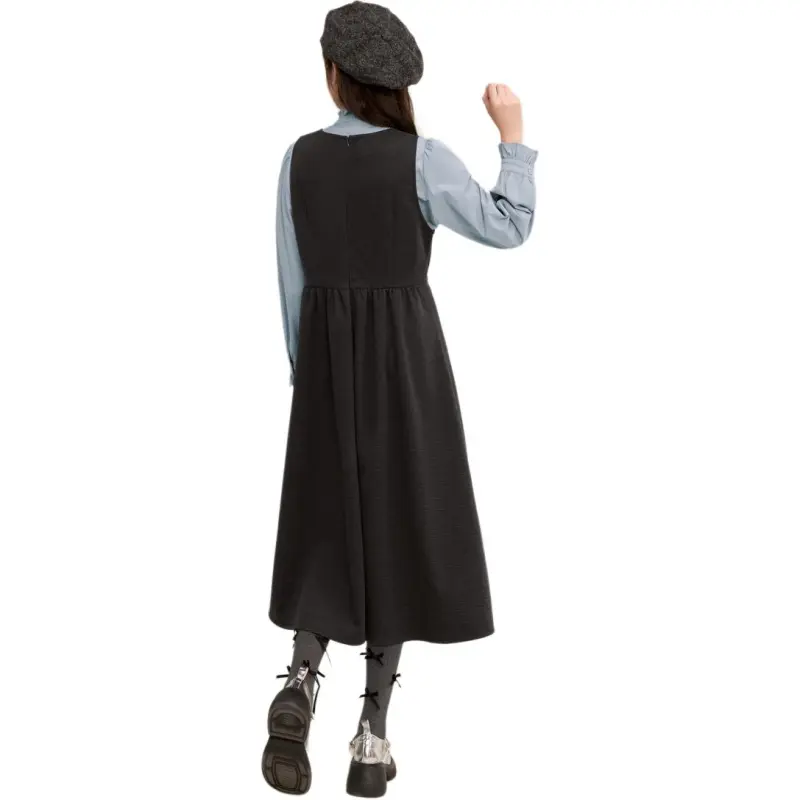 ZIHAN Sleeveless Dress Women's Dark Gray-1