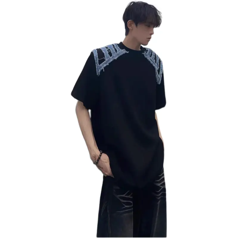 DUATOGE T Shirts Men Black -2