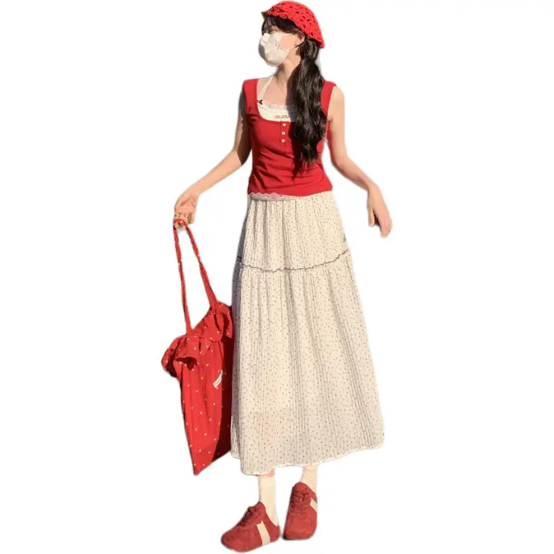 Mu Xiao Xin Casual Long Skirt Women's-8
