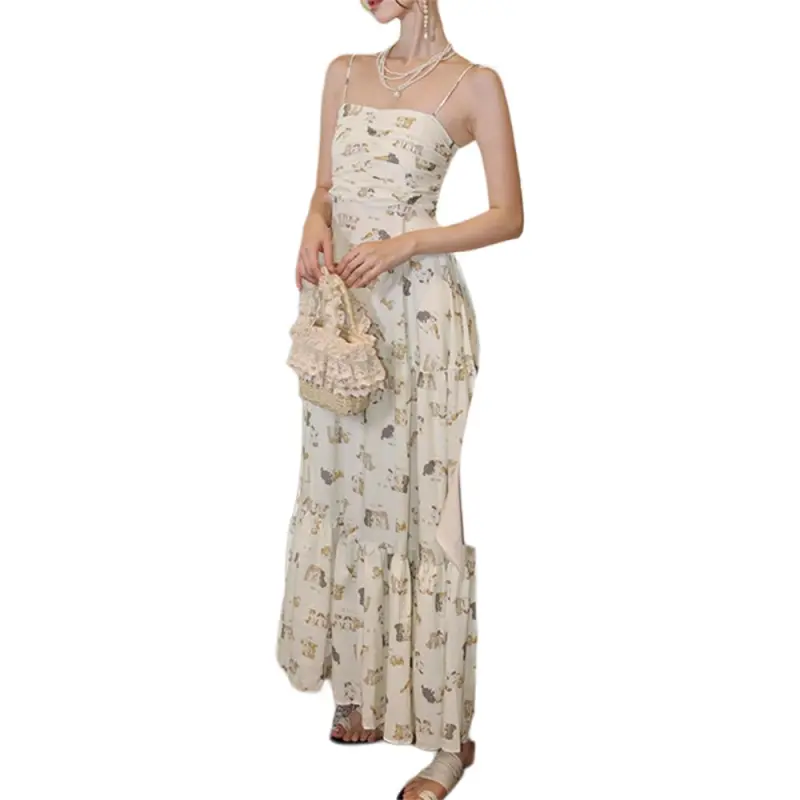 MADALLO Slip Dress Women's Cream Yellow-2