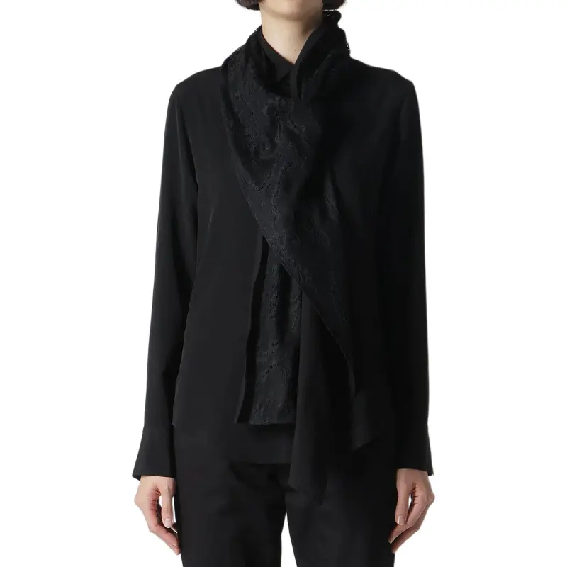 Yohji Yamamoto Femme SS25 Shirt Women's Black-5