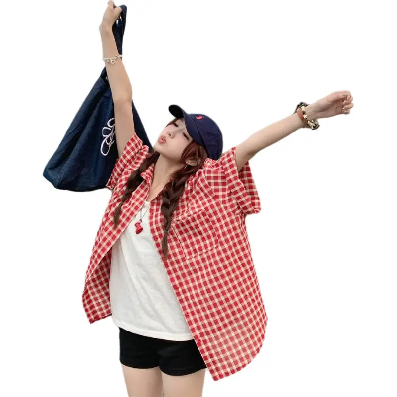 Mu Xiao Xin Shirts Women's Red-3