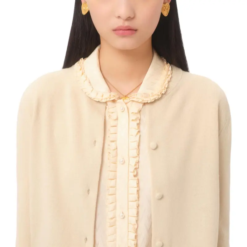 Valentino SS25 Sweater Women's Light Beige-4