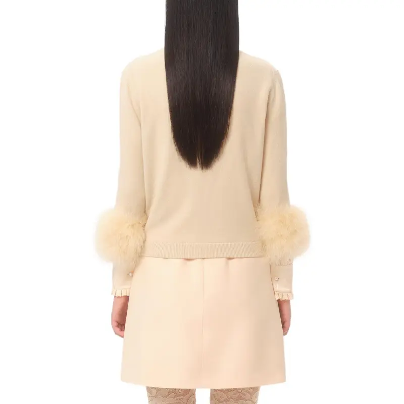 Valentino SS25 Sweater Women's Light Beige-2