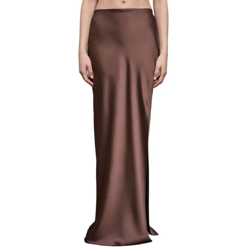 Patrizia Pepe Satined Maxi Skirt-1