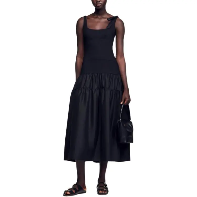 Sandro Panelled Midi Dress-2