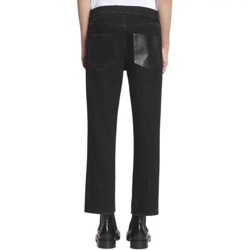 Lanvin Logo Embossed Denim Jeans-3