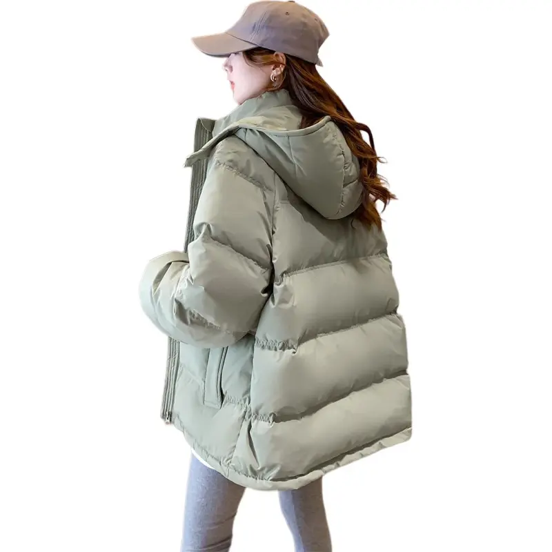 Tonlion Down Jacket Women's Gray Pea Green-1