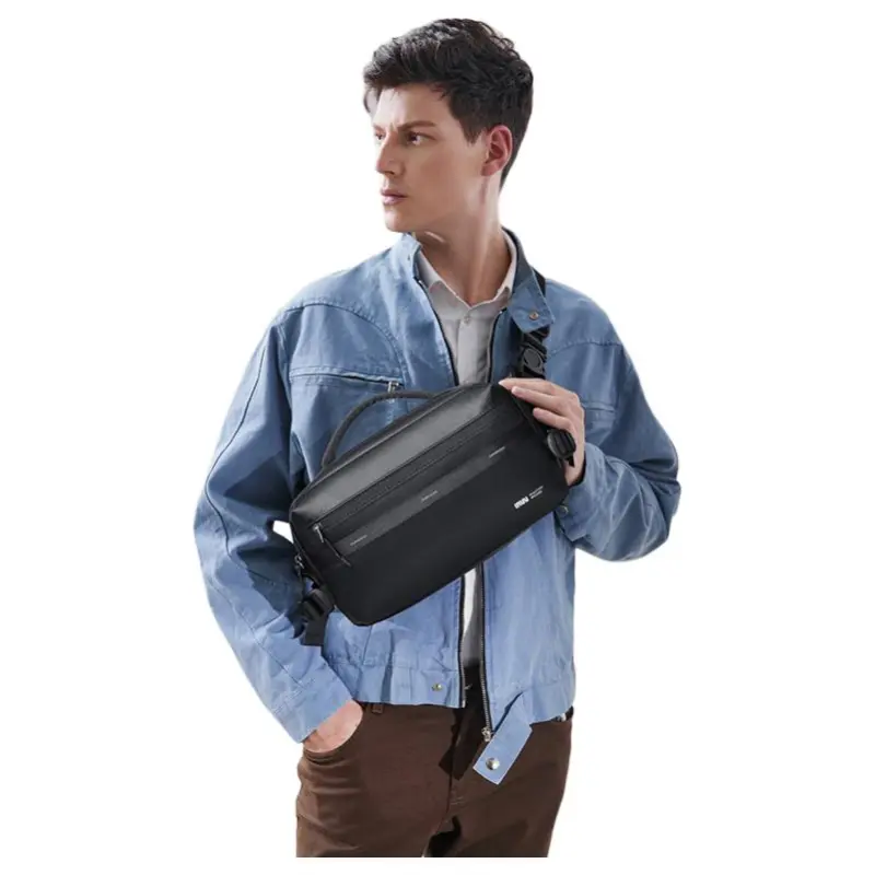 SEPTWOLVES Fabric Crossbody Bag Regular Unisex Black-1