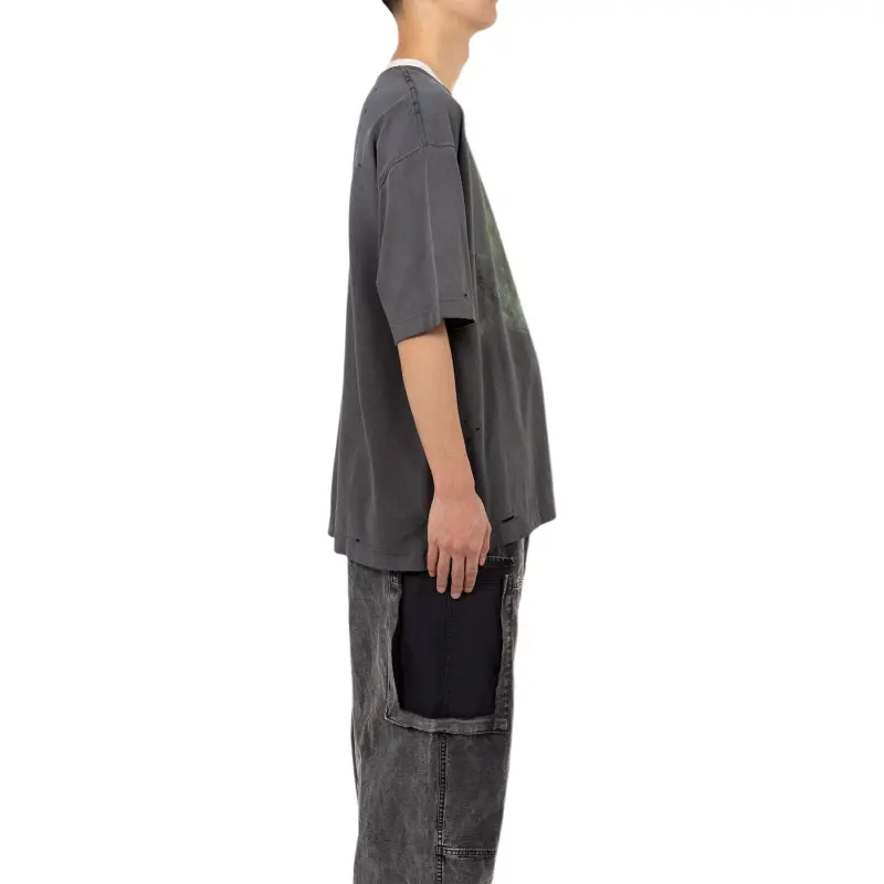 Maison Mihara Yasuhiro Distressed effect T shirt-4