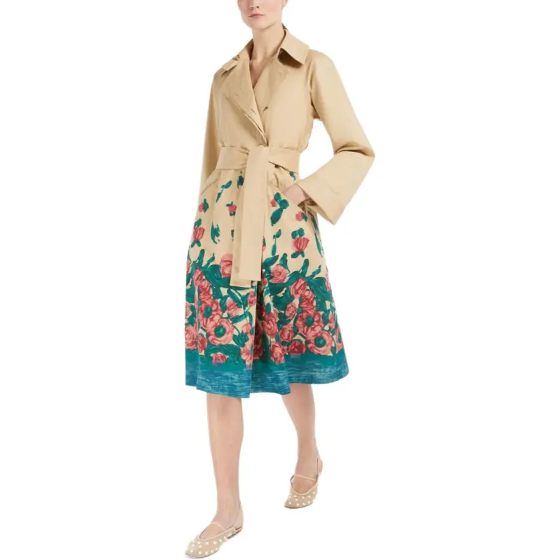 WEEKEND MaxMara Pesco Gabardine Trench Coat-3