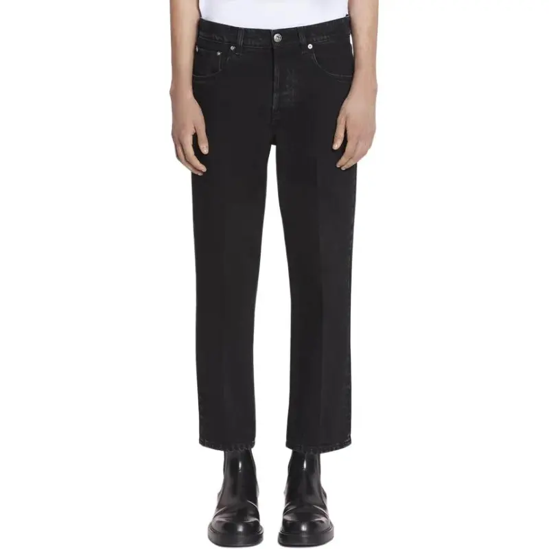 Lanvin Logo Embossed Denim Jeans-2