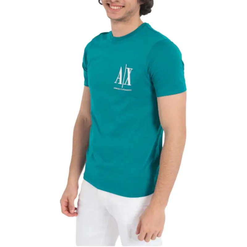 ARMANI EXCHANGEAE T Shirt Men's Turquoise-2