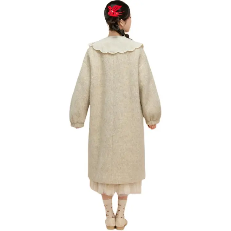 ZIHAN Coats Women's Creamy White-2