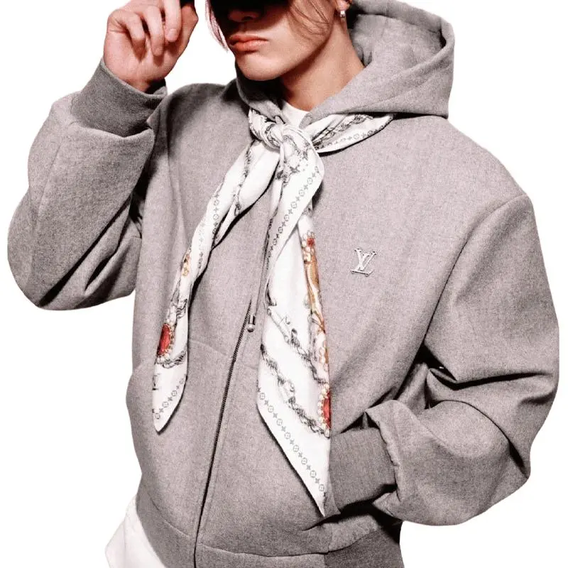 LOUIS VUITTON Tailored Technical Wool Hooded Blouson-3