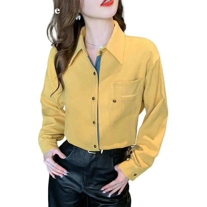 La Chapelle Shirts Women's Yellow-3