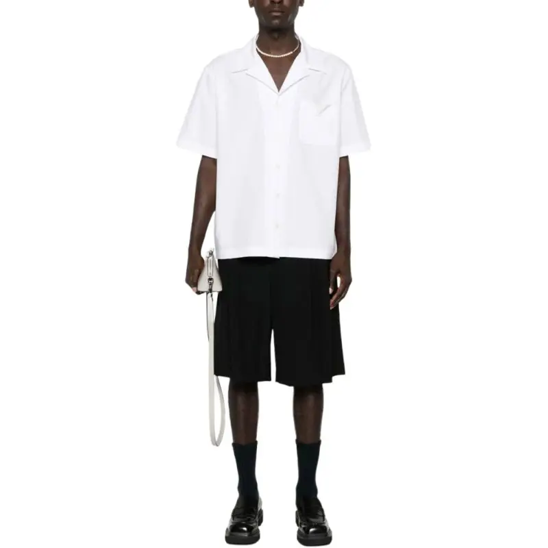 Valentino Logo Plaque Short Sleeved Shirt-2