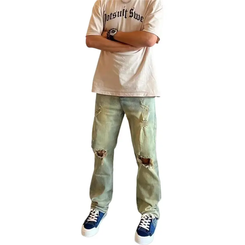 KVIV Jeans Men Yellow Mud -1