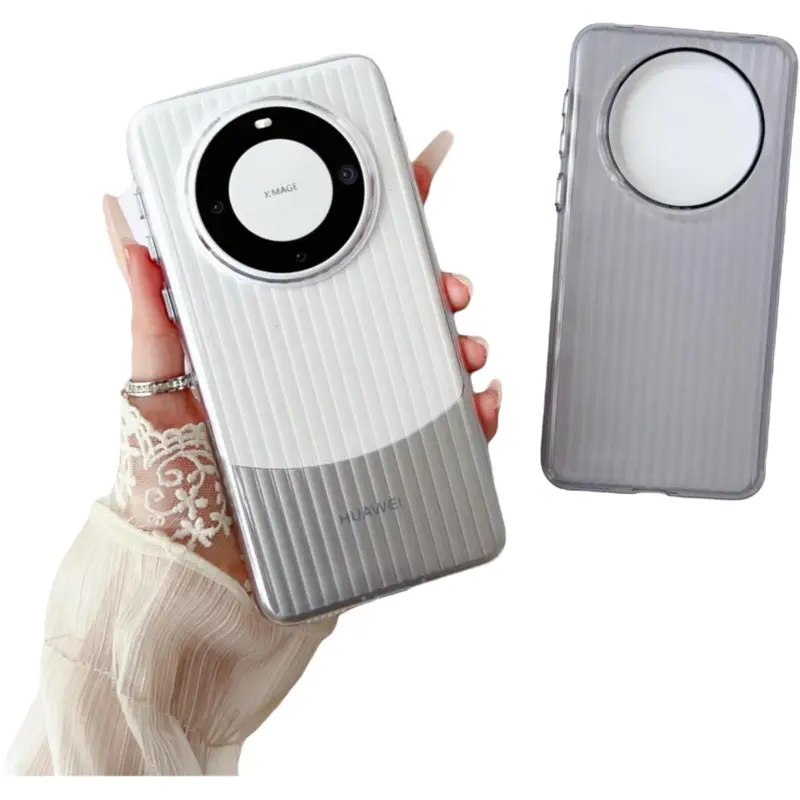 Record Star Matte Material Ripple Vertical Stripes Phone Cases Compatibility With Huawei Mate 60 Business Formal-1