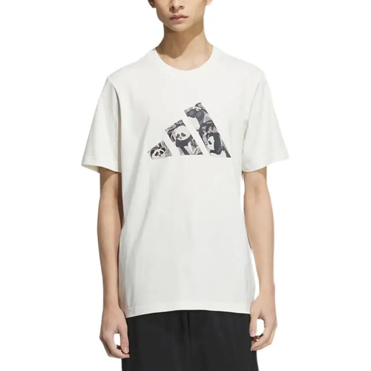 Adidas CAMO T Shirt Men's White-2