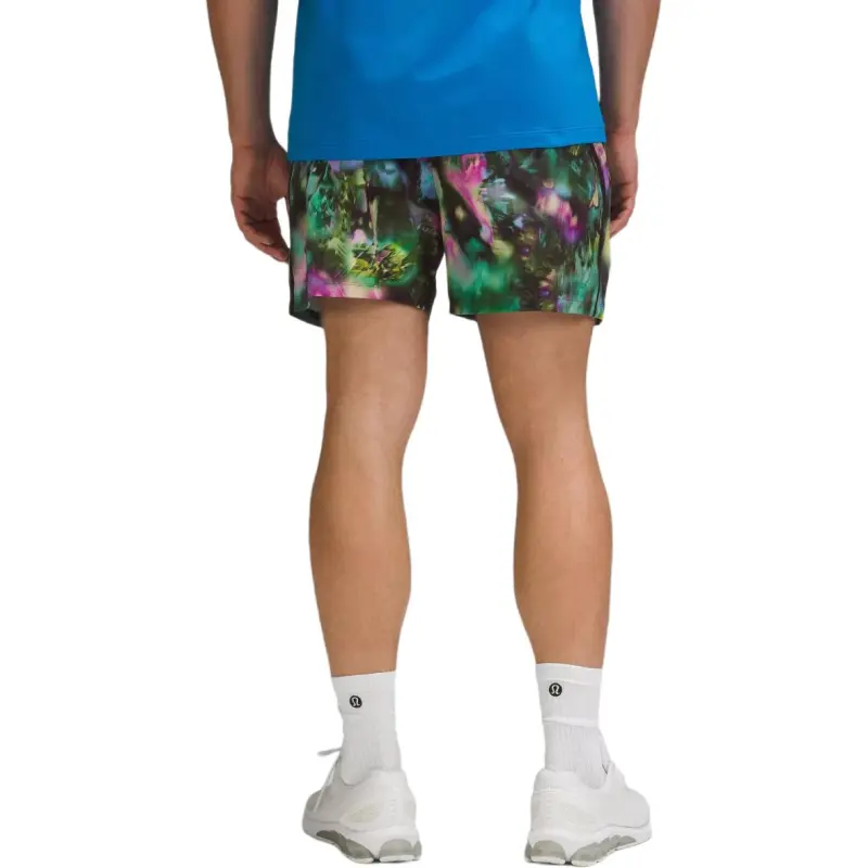 Lululemon Pace Breaker Collection Swiftly Collection Sports Shorts Men's Disco Multicolor-1