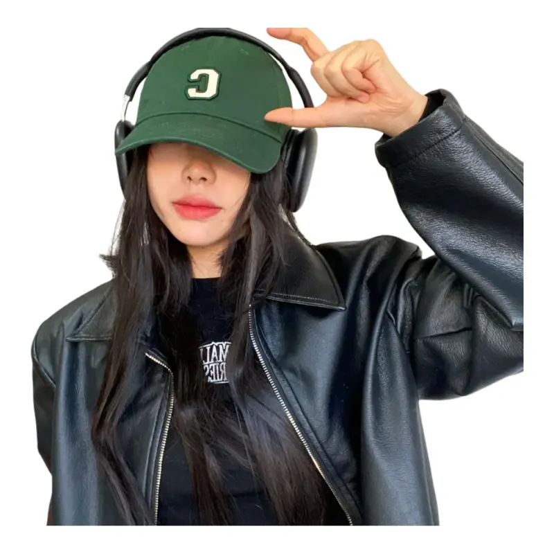 COVERNAT Cotton Baseball Caps Unisex Dark Green-3