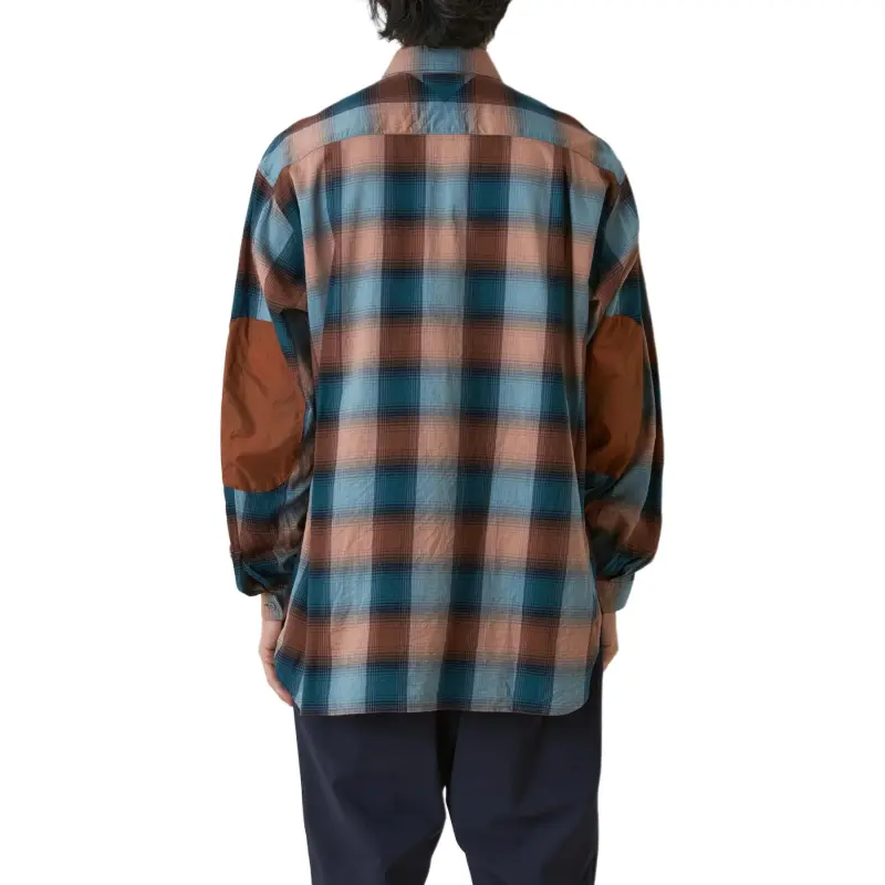 White Mountaineering Shirt Men's Orange/Blue-2
