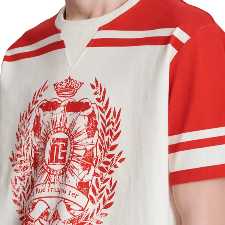 BALMAIN T Shirts Men Red-6