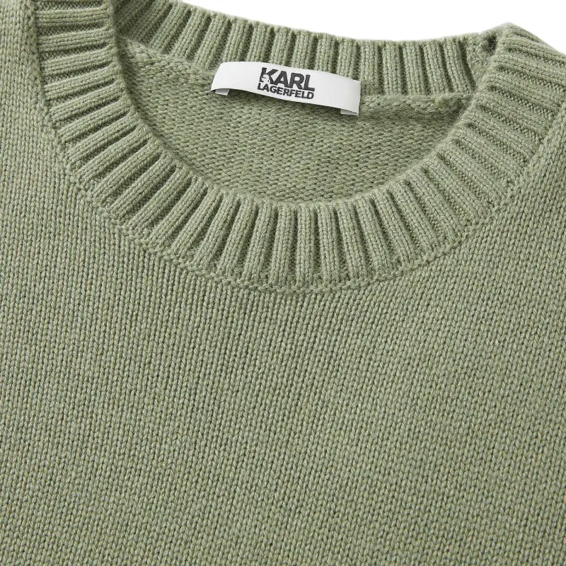 KARL LAGERFELD FW24 Sweater Men's Green-3