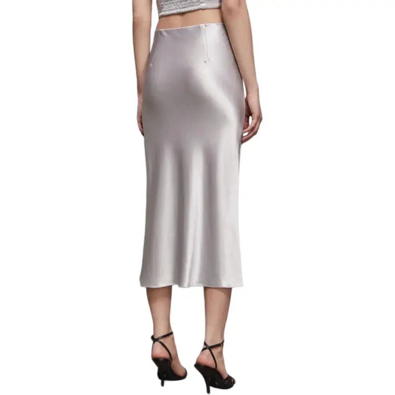 Patrizia Pepe Satined Midi Skirt-3