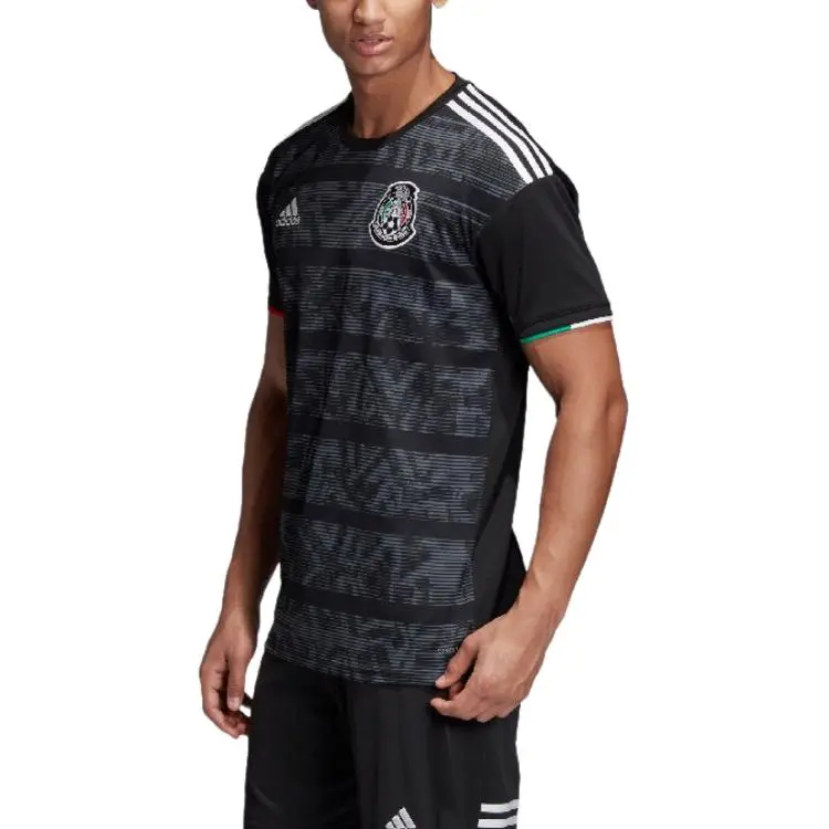 Adidas Mexico Soccer Jersey Men's Black-4