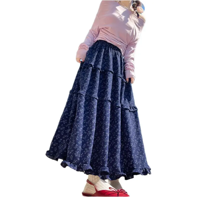 Mu Xiao Xin Casual Long Skirt Women's-7