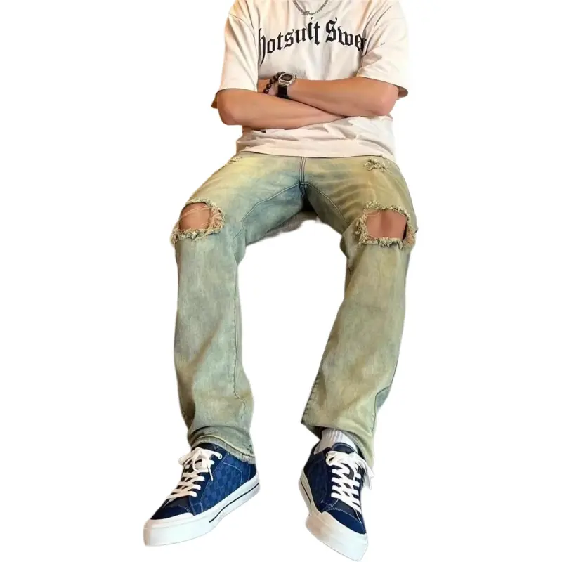 KVIV Jeans Men Yellow Mud -4