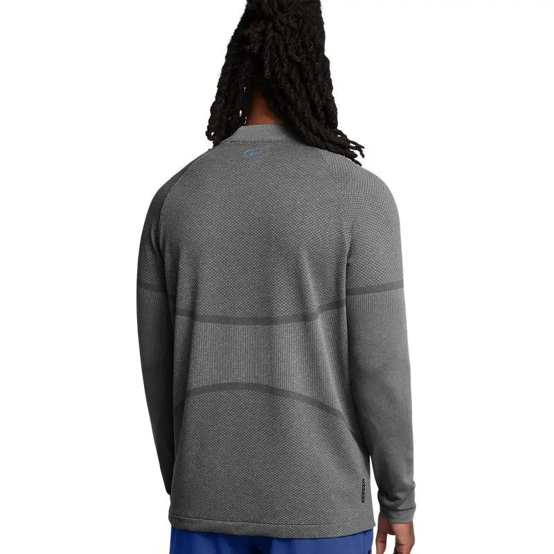 Under Armour RUSH SEAMLESS MOCK T-Shirt Men's Rhinoceros Gray-3