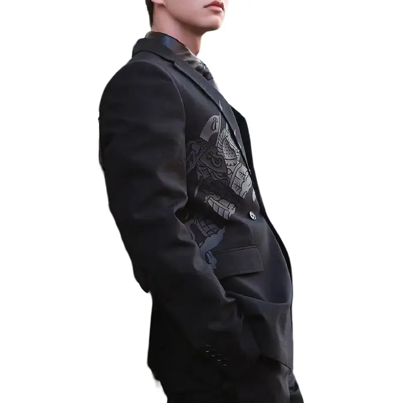 Burberry Graphic Printed Tailored Jacket-3