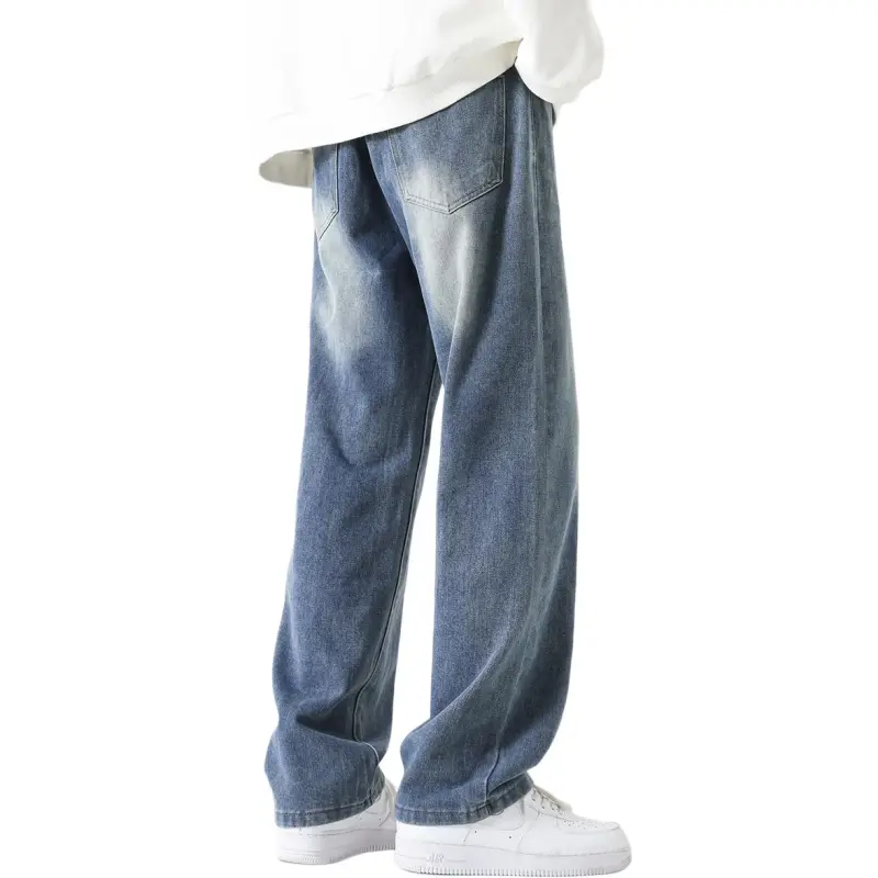 AMBER LIGHT Jeans Unisex Washed Blue-1