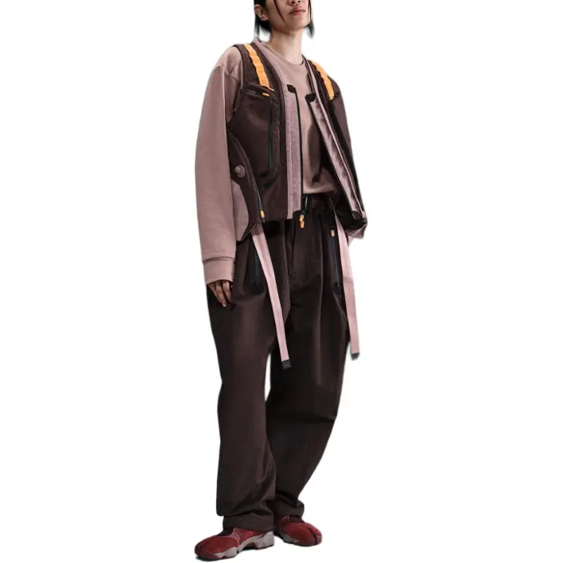 Nike ISPA Vest Unisex Earth Tone/Smokey Mauve Red/Imperial Color-2