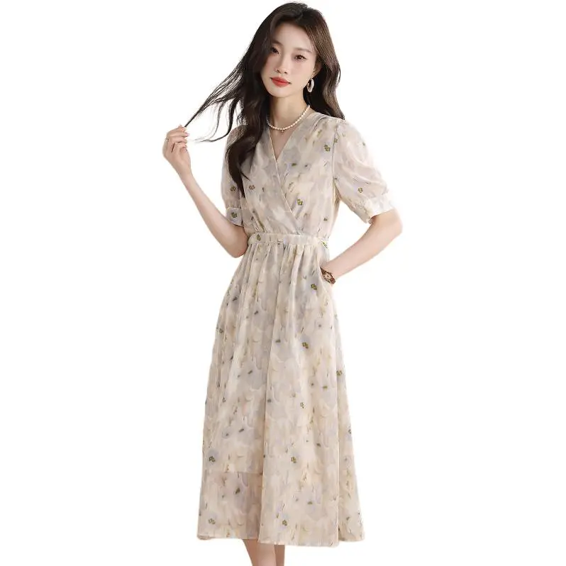 Mu Xiao Xin Short Sleeved Dress Women's-3