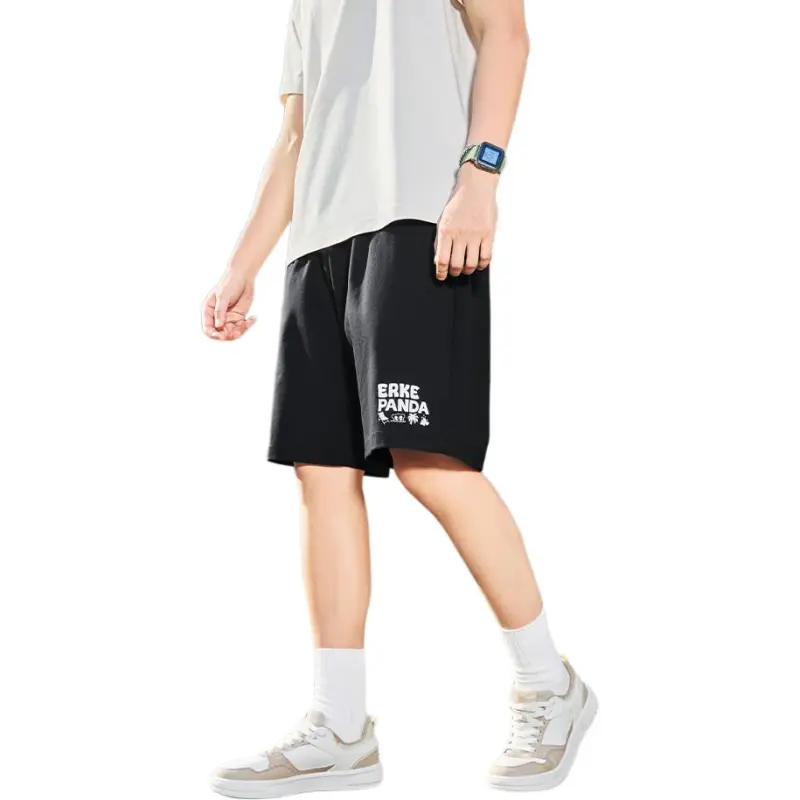 Erke Life Collection Casual Shorts Men's Jet Black-1