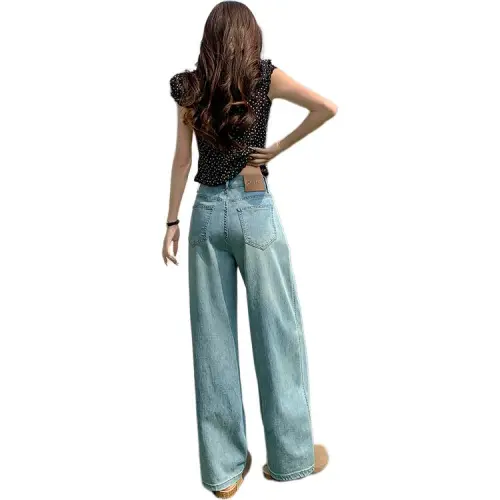 The Temptation Of The Muse Jeans Women's Light Blue