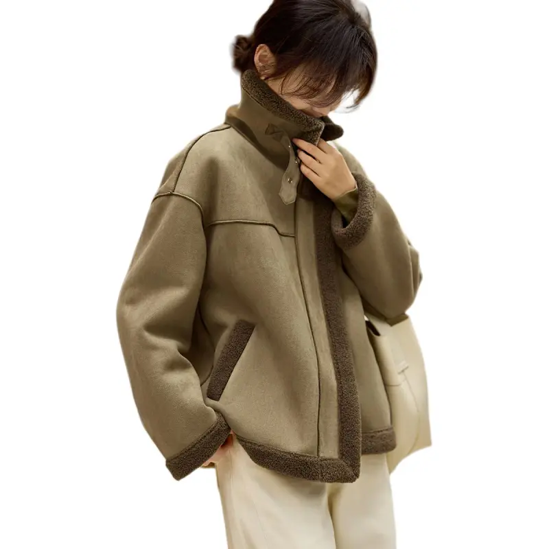 XWI Jackets & Coats Women's Vintage Matcha Coffee Green-1
