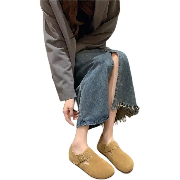 Qiao Anju Home Slippers Brown Gray-1
