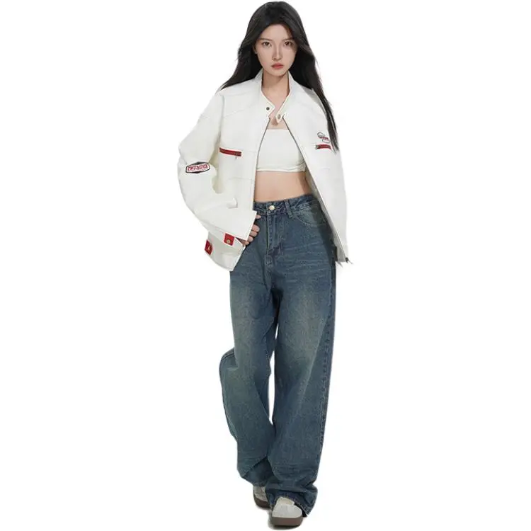 TESTUNG Jackets Unisex White-2
