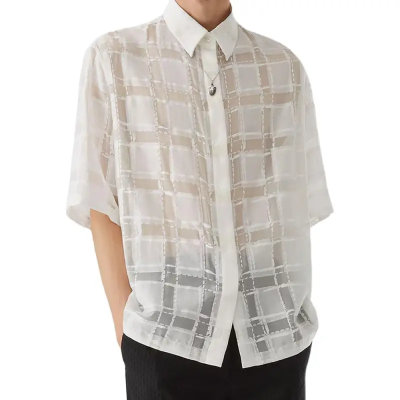 FENDI Shirts Men White-4