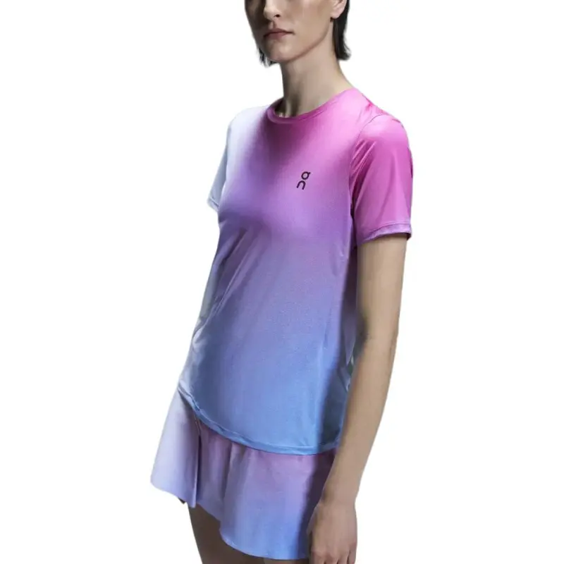On Court Regular T Shirt Women's White Pink-3