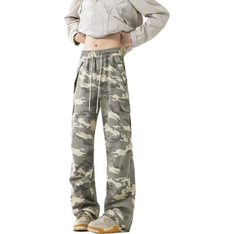 Nuthink Casual Pants Unisex Camouflage-1